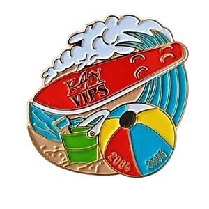 Kan VIPS 2004/2005 Pin 1" x 1" Beach Surf